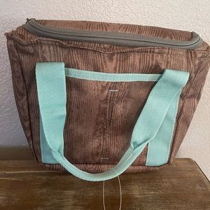 NEW Zipper Lunch Tote with Front Pocket     Thermal Insulation NWT